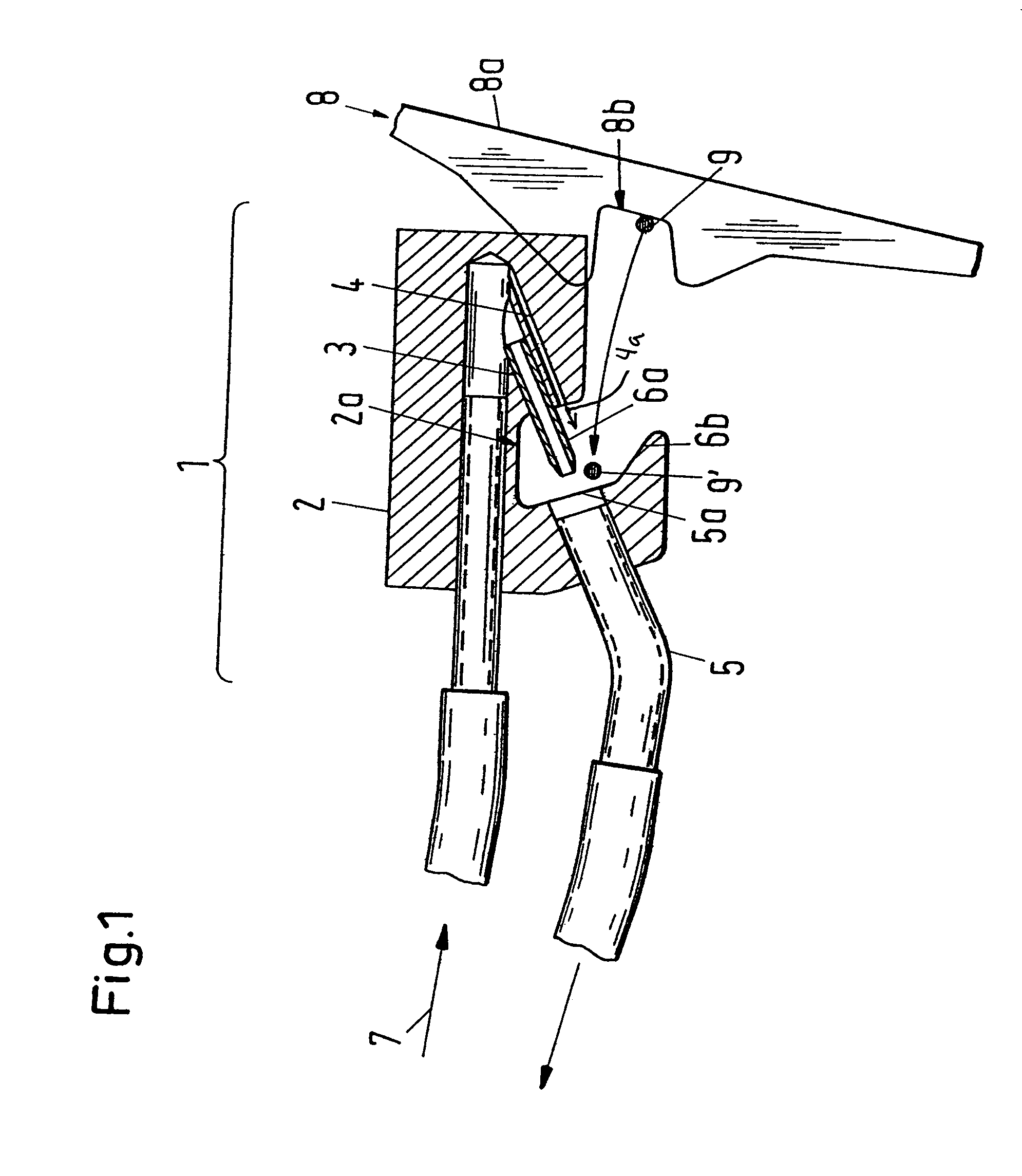 Catching and holding apparatus for the catching-side weft thread end in a weaving machine