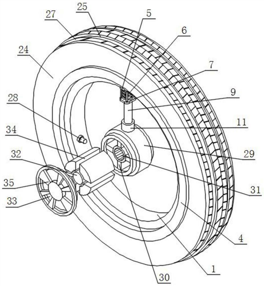 All-terrain locomotive moving system with anti-puncture protection function