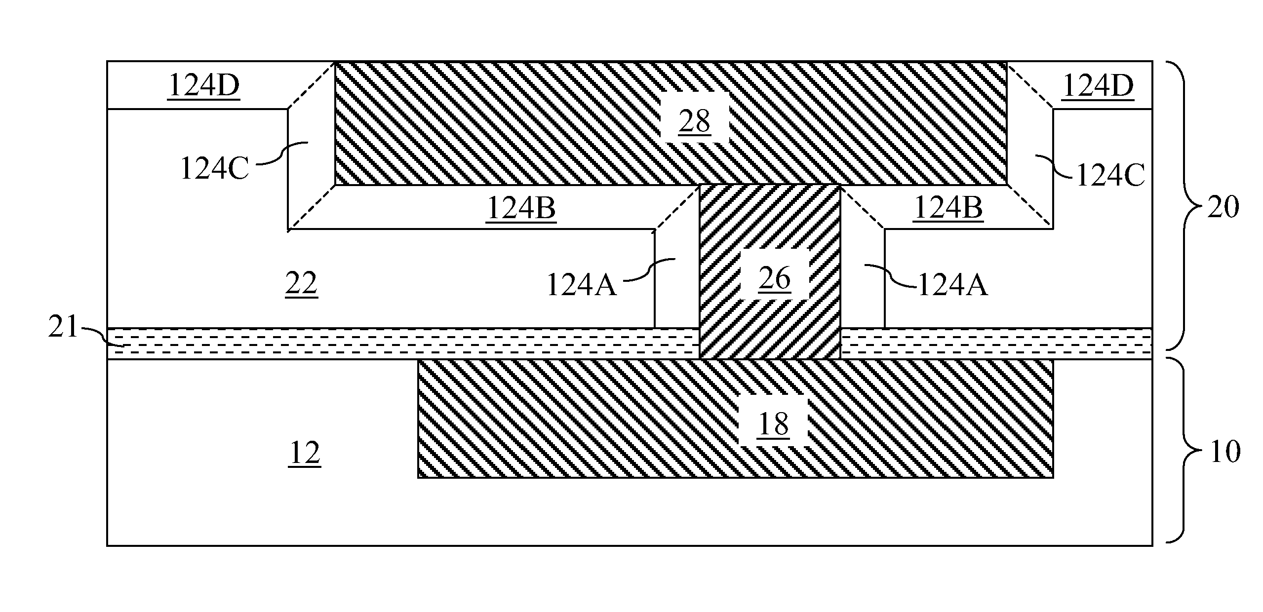 Fluorine depleted adhesion layer for metal interconnect structure