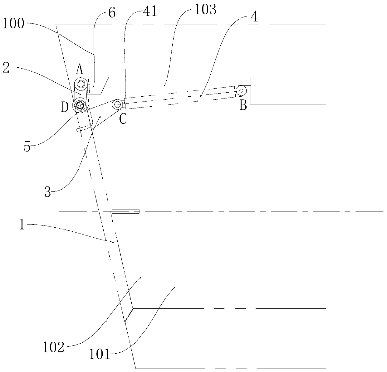 Cover plate structure for ship side-pushing outer plate opening