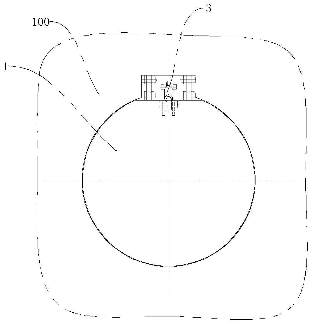 Cover plate structure for ship side-pushing outer plate opening