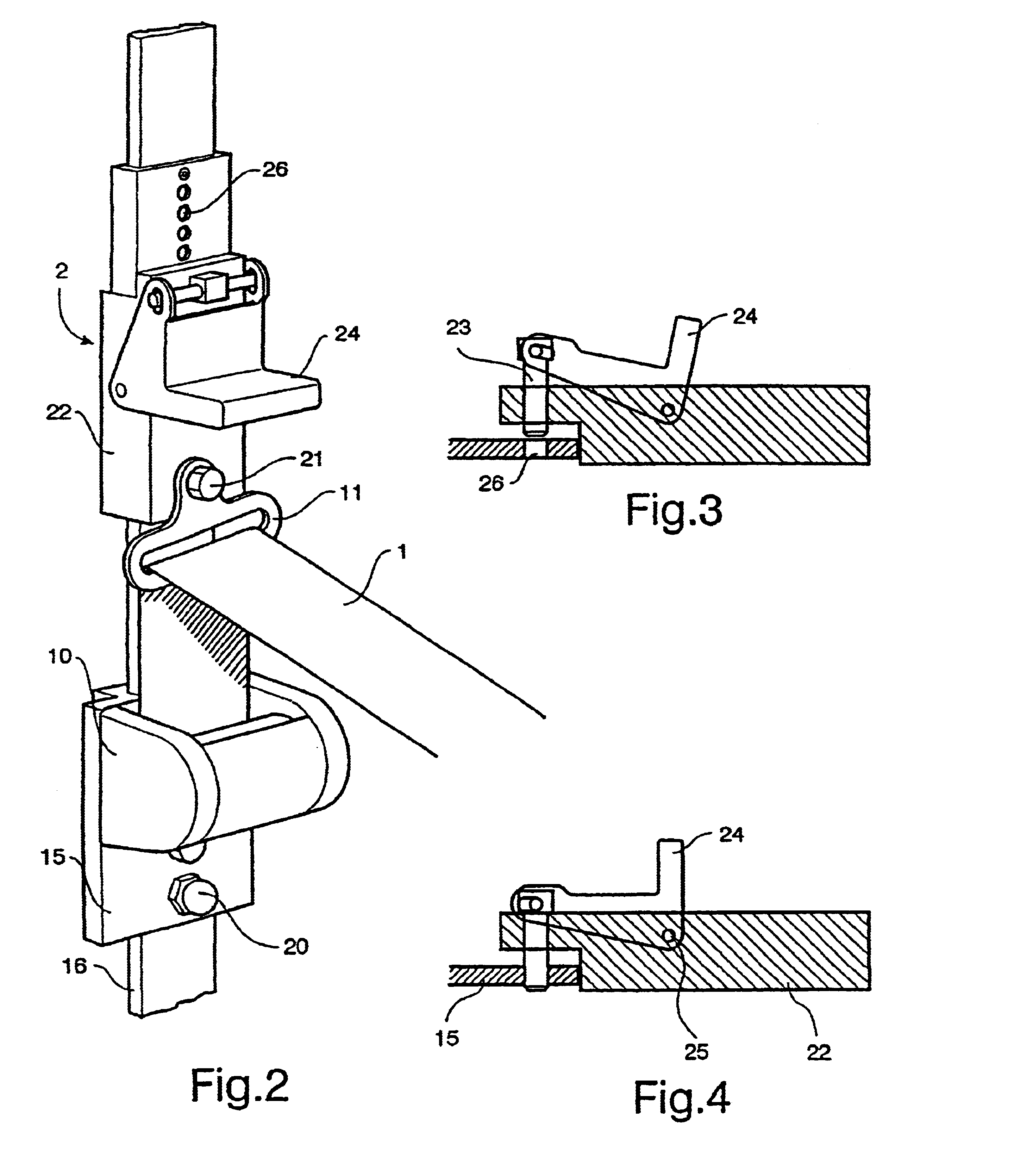 Arrangement and method for height adjustment of the upper attachment point of a safety belt