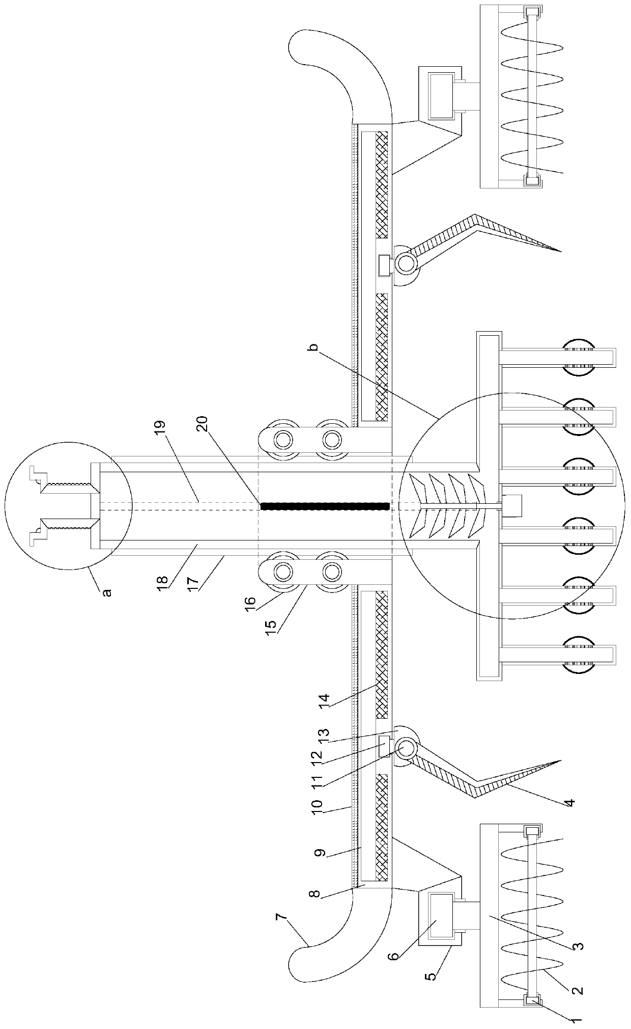 Multi-liquid-level pumping type sewage treatment device