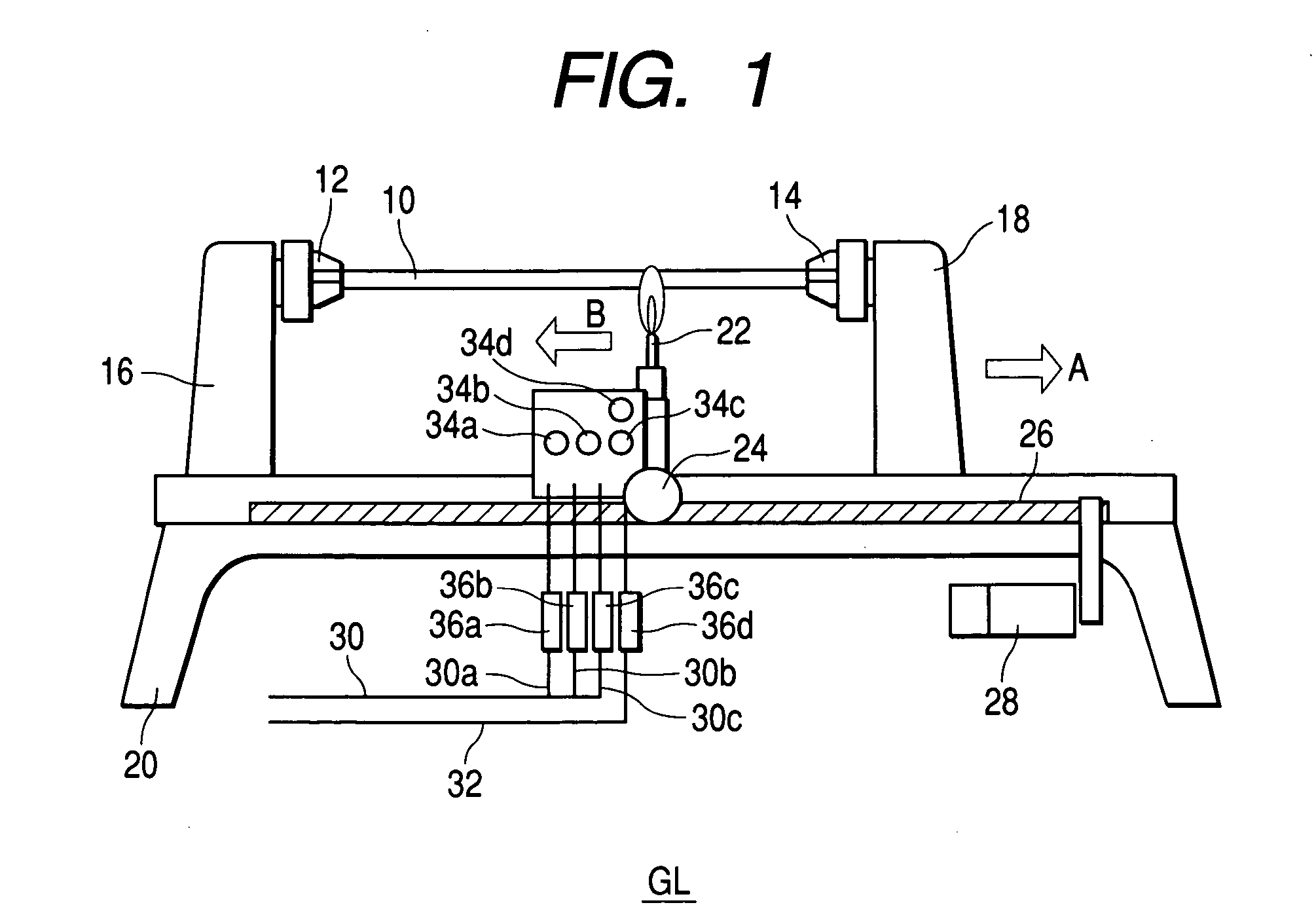 Method for processing a preform for optical fiber, burner system useful for carrying out the method and apparatus comprising the burner system