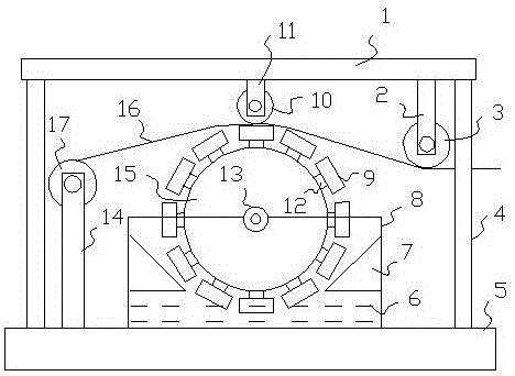 Spinning thread oiling device