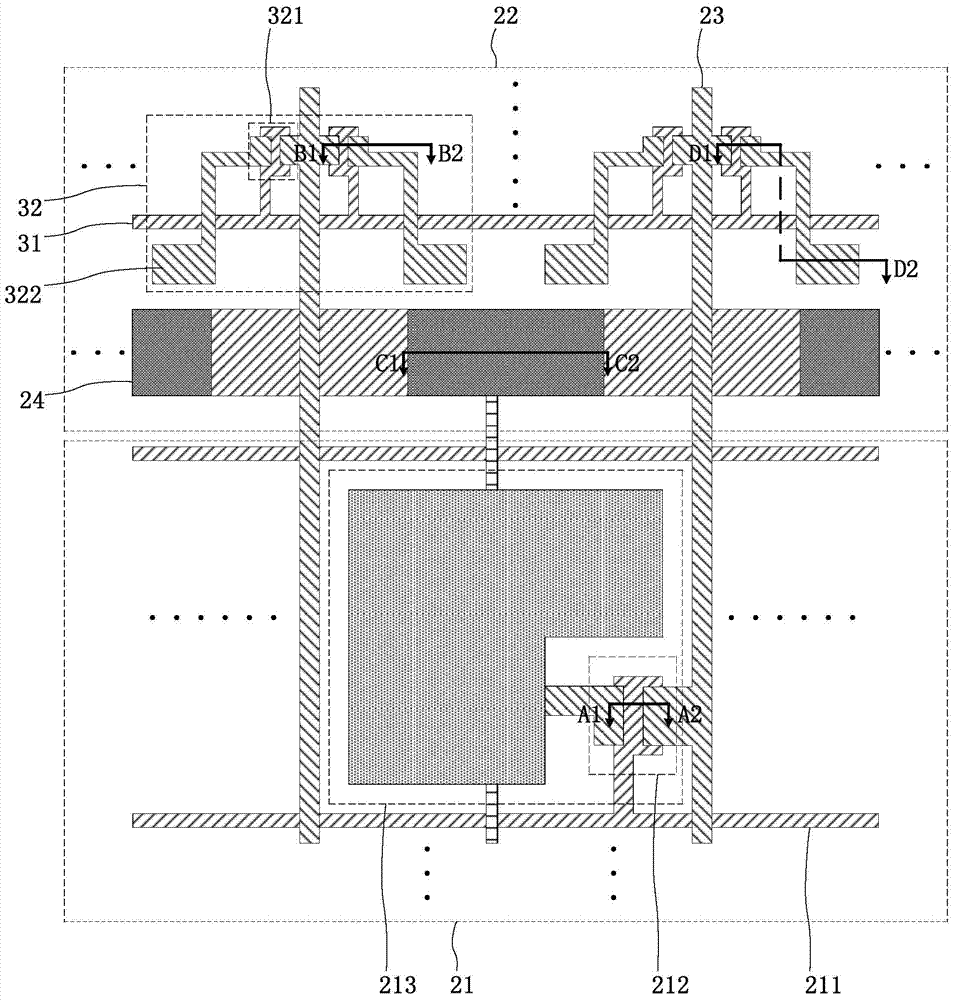 Pixel array substrate and tablet sensor comprising same