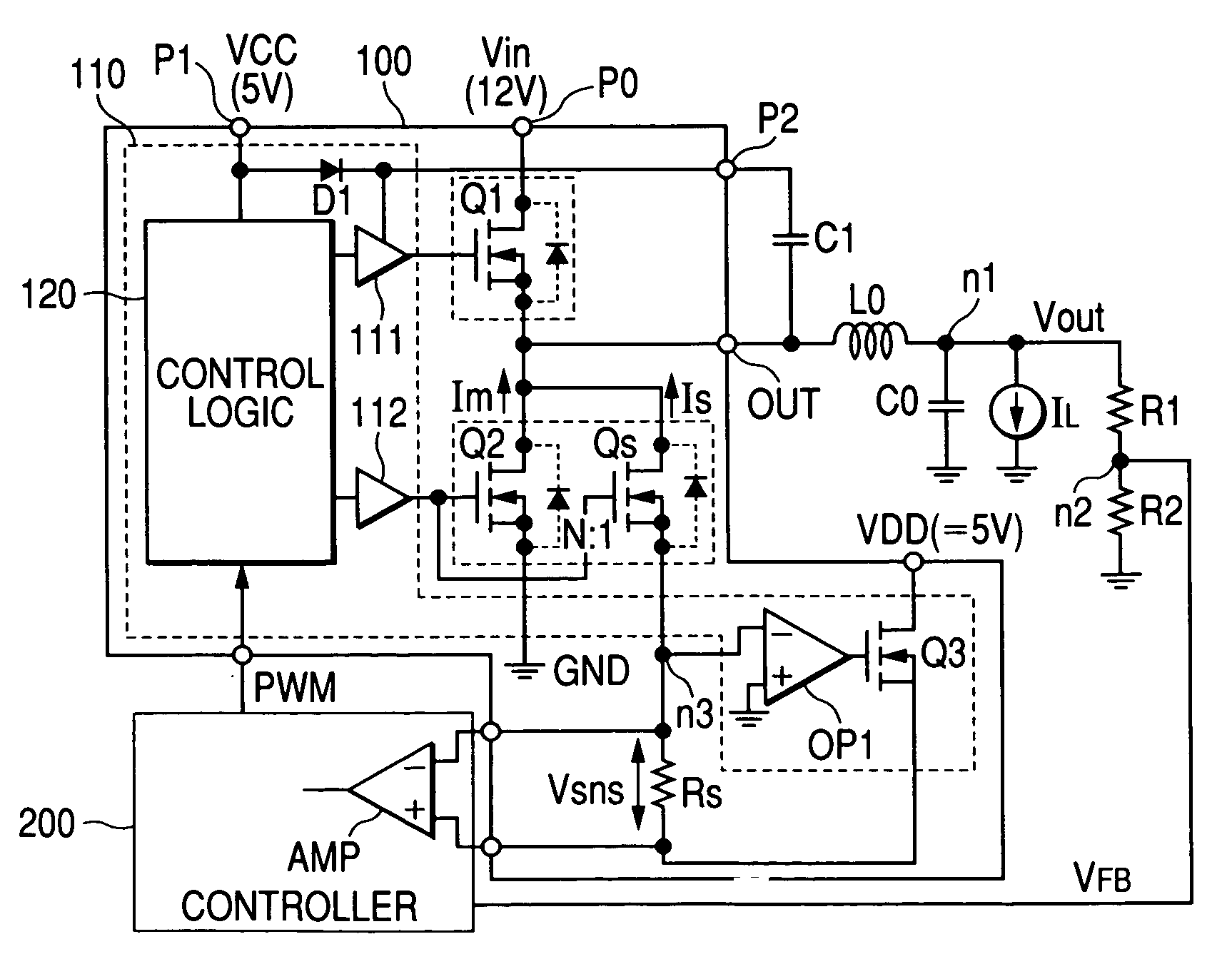 Power supply device and switching power supply device