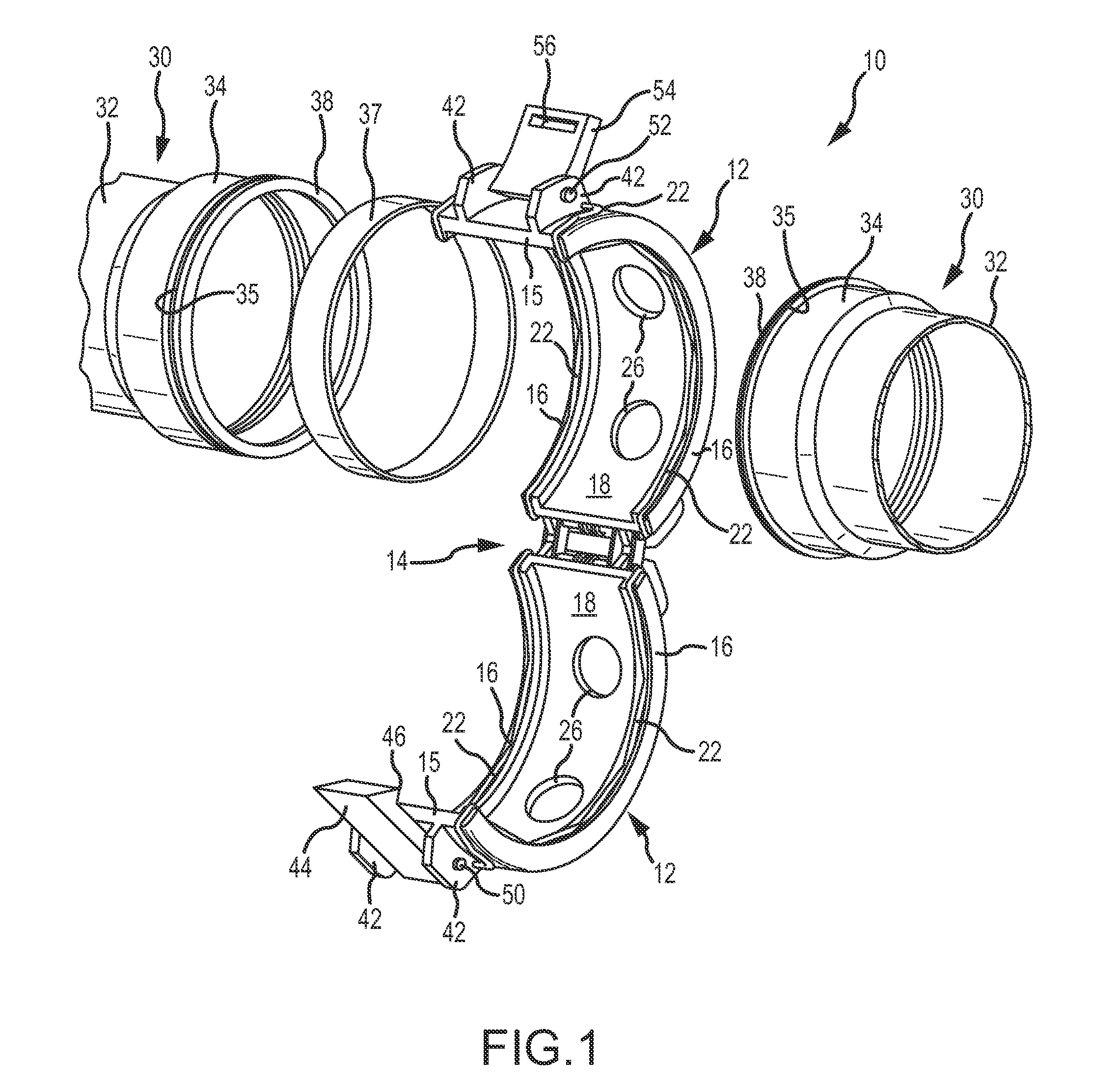 Latching mechanisms for clamshell type couplers