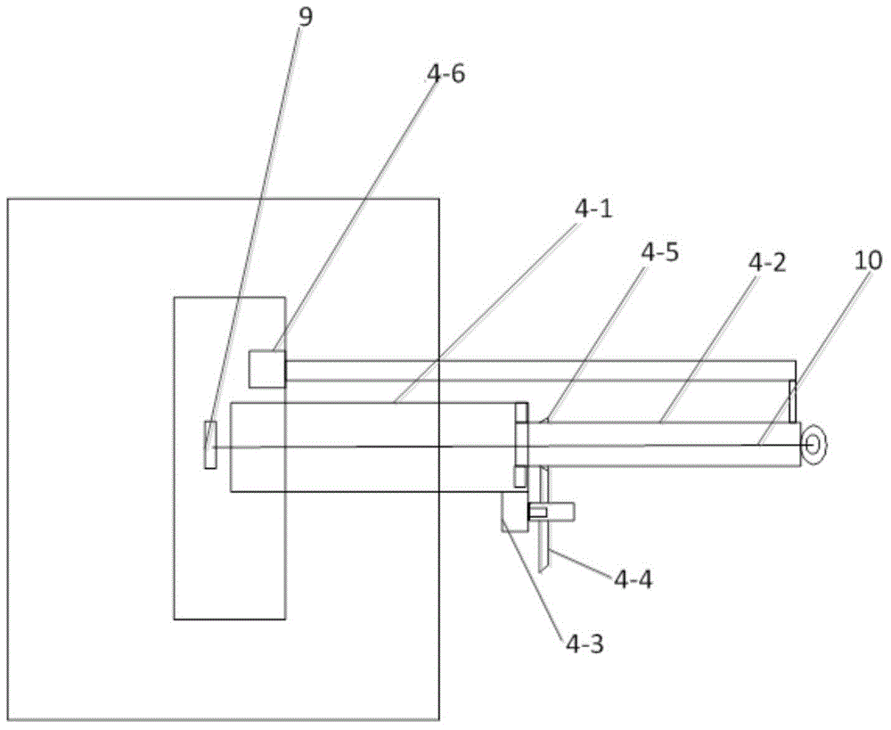 Hydraulic arm structure mounted in high-rise buildings