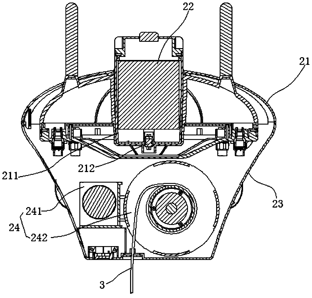 Visual fish finder and fish finding system capable of realizing accurate positioning and fish finding method of system