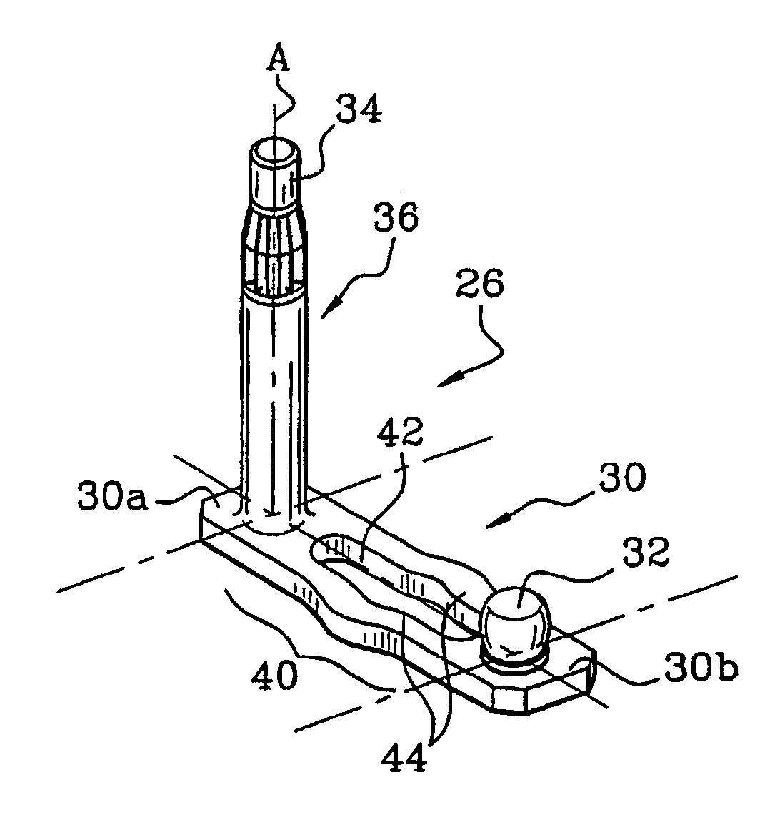 Method for adjusting the angular travel of a wiper mechanism by modifying the length of a crank, and crank comprising a deformable section