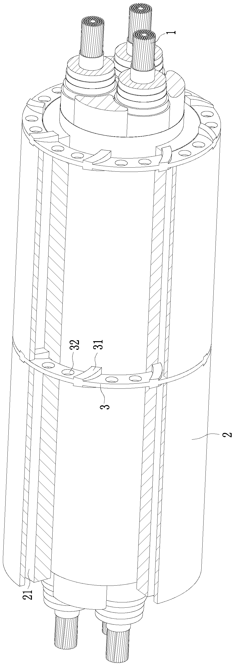 Environment-friendly wear resistant cable