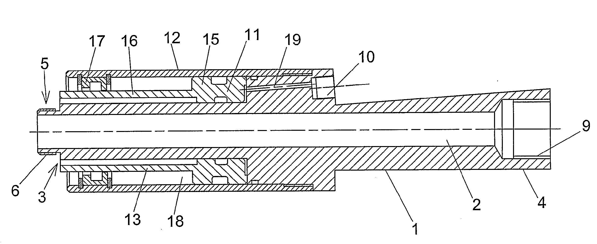 Arrangement for Affixing an Expandable Packer in a Hole