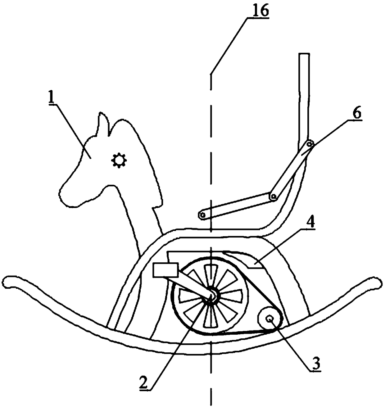 Self-dumping type wooden horse