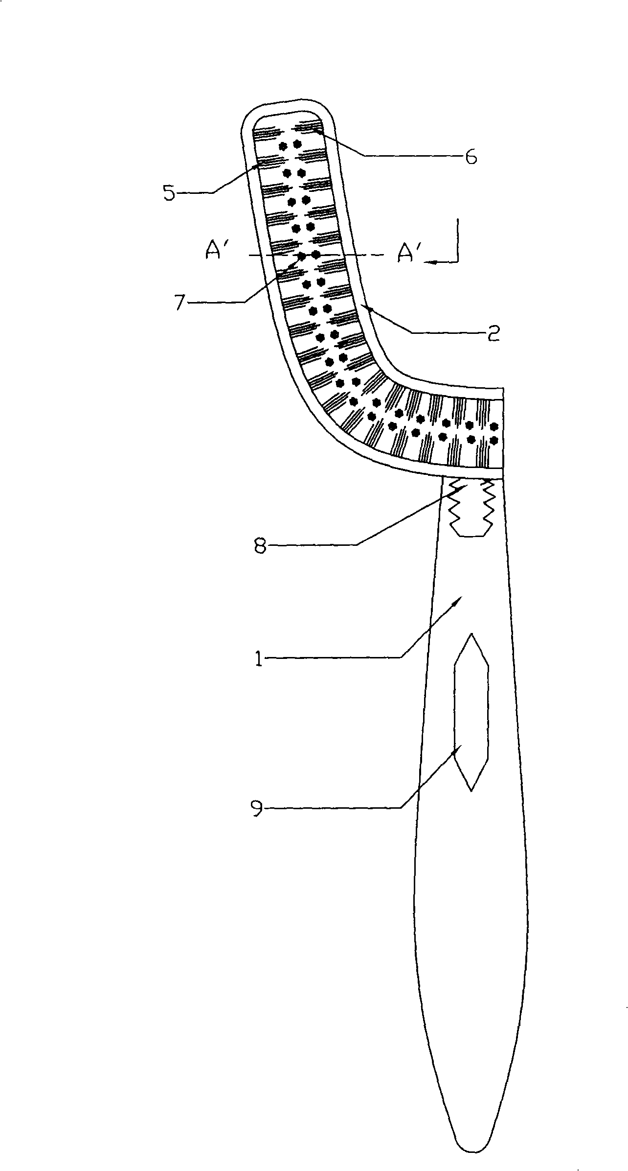 Semi-mouth toothbrush