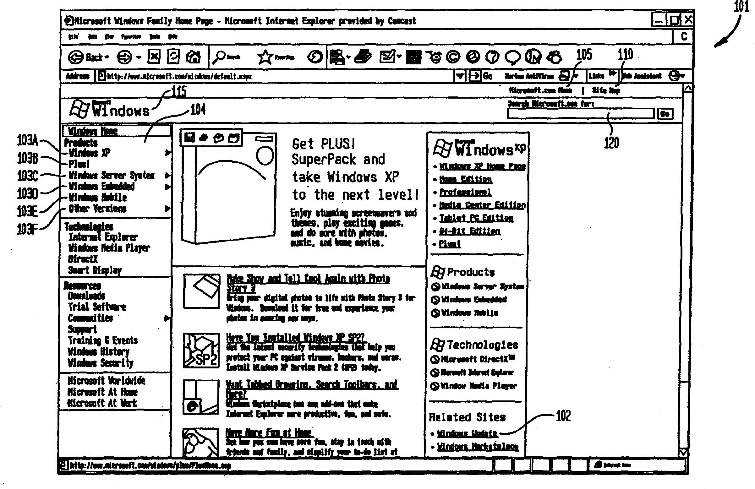 Methods and apparatus for evaluating aspects of a web page