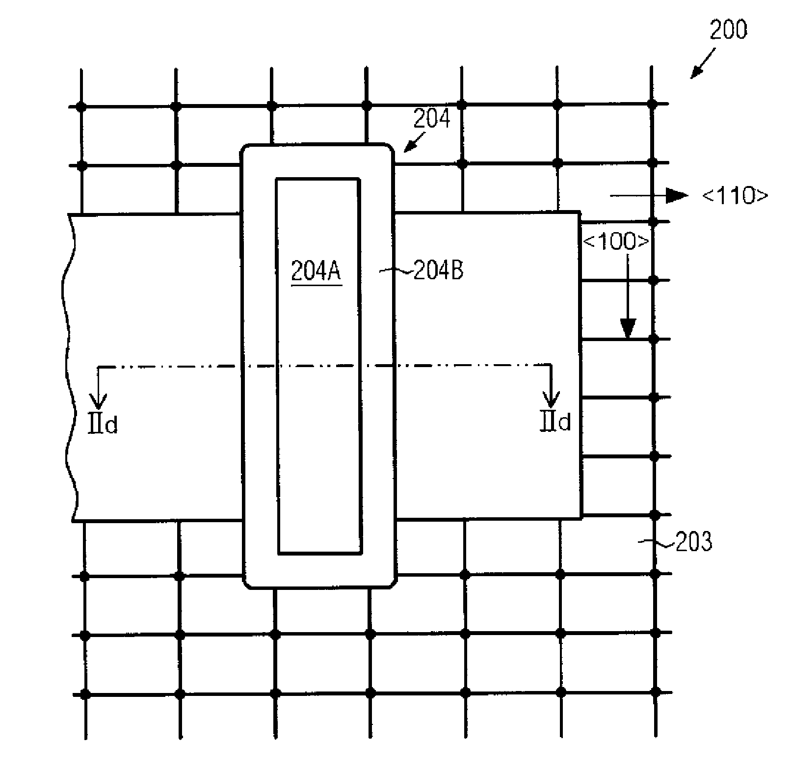 Method for reducing crystal defects in transistors with re-grown shallow junctions by appropriately selecting crystalline orientations