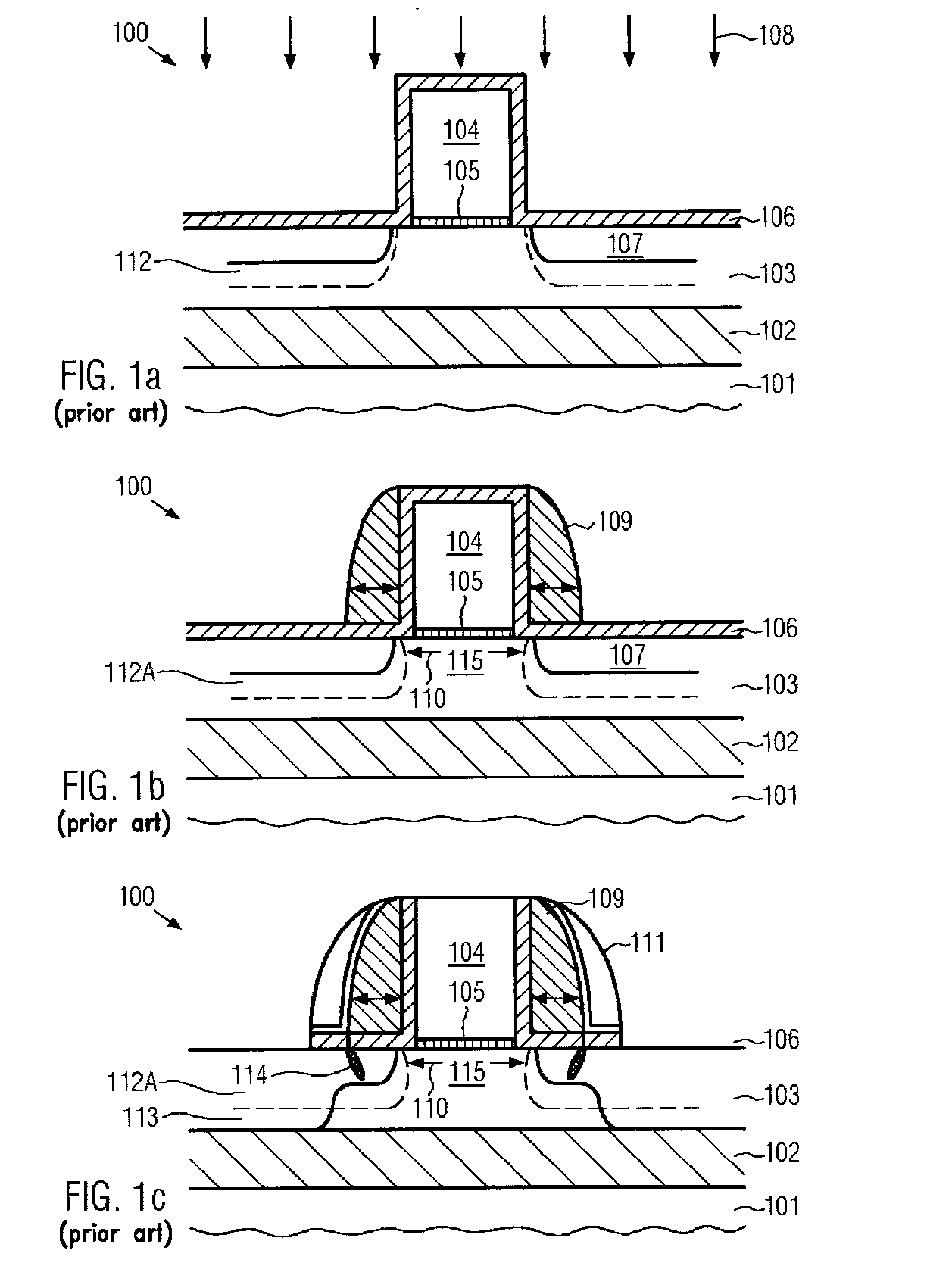 Method for reducing crystal defects in transistors with re-grown shallow junctions by appropriately selecting crystalline orientations