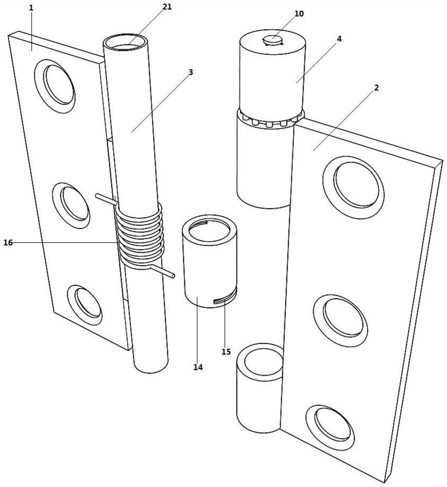 Adjustable damping rotating shaft hinge device