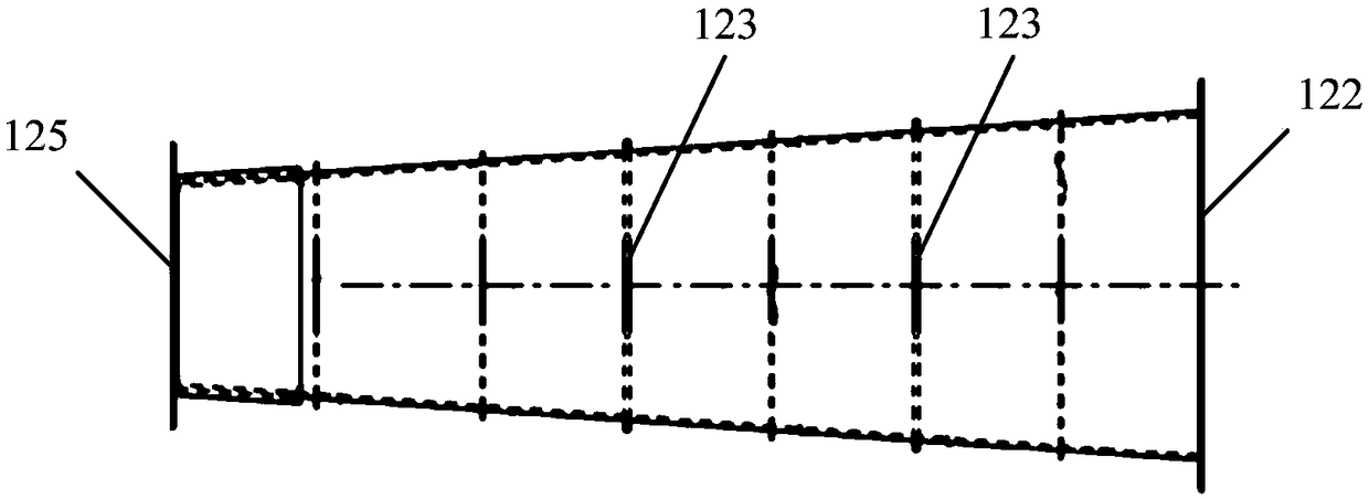 Energy absorbing beam, cab underframe structure of rail vehicle and rail vehicle