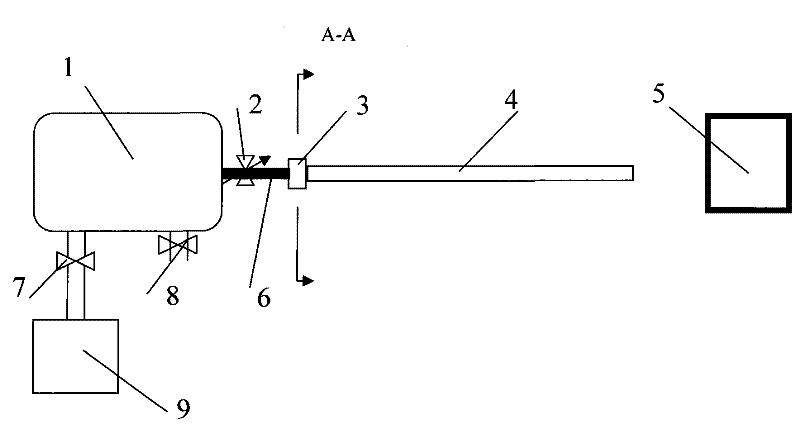 Gas gun system for shooting hail