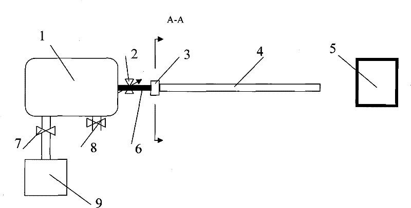 Gas gun system for shooting hail