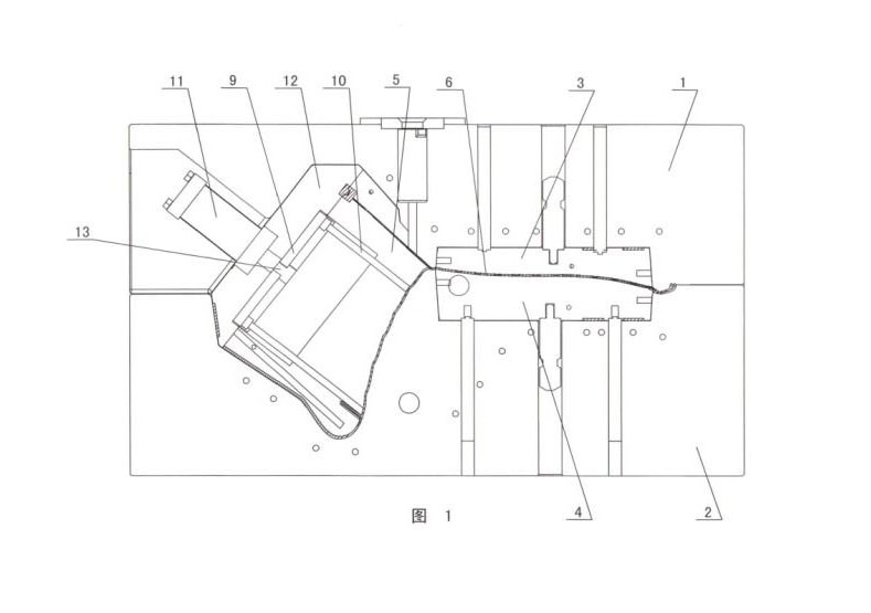 Demolding mechanism of plastic chair mold