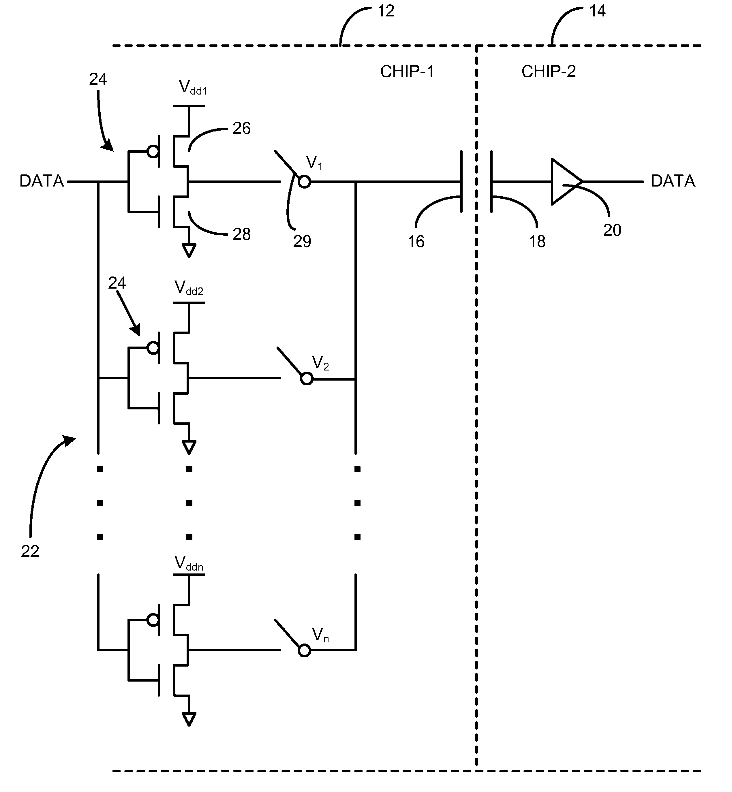 Misalignment compensation for proximity communication