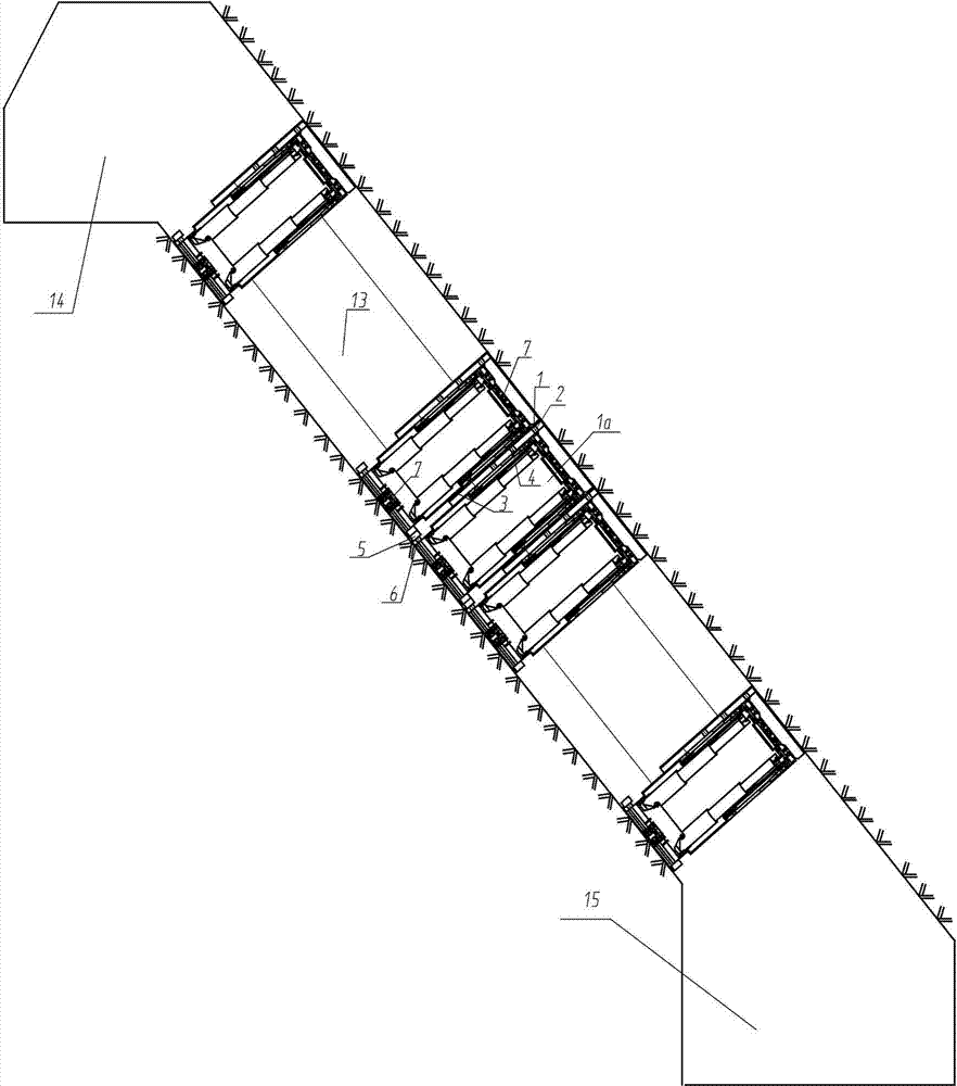 Large inclining angle fully mechanized hydraulic support anti-tilting and anti-sliding device