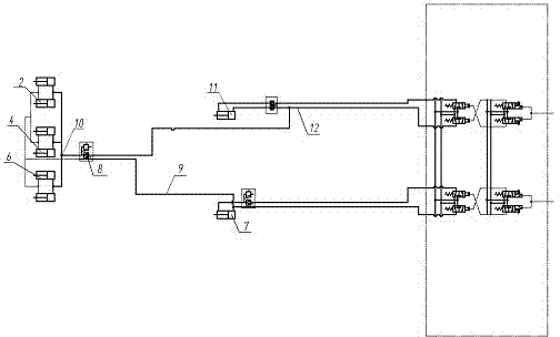 Large inclining angle fully mechanized hydraulic support anti-tilting and anti-sliding device