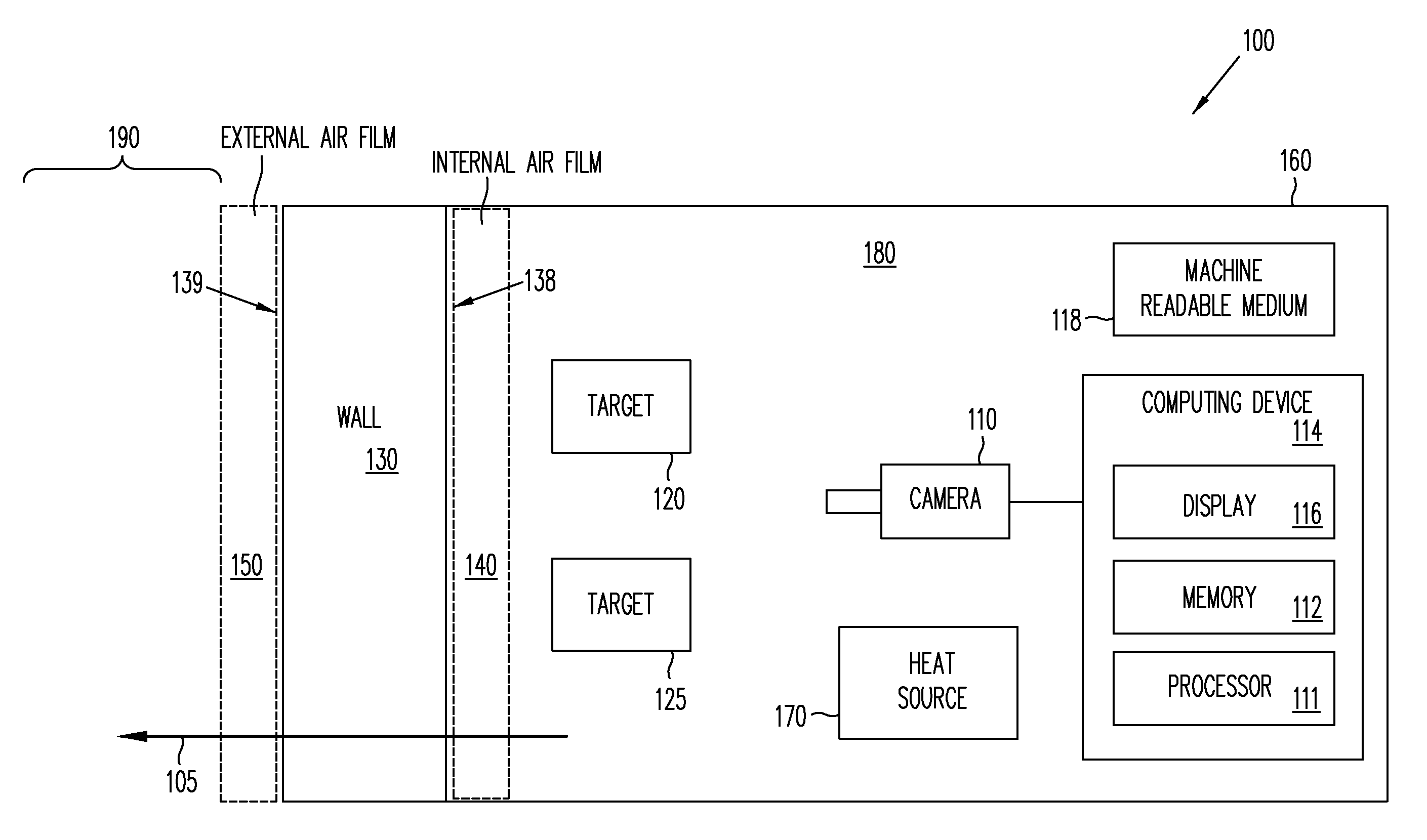 Determination of thermal resistance using infrared thermography