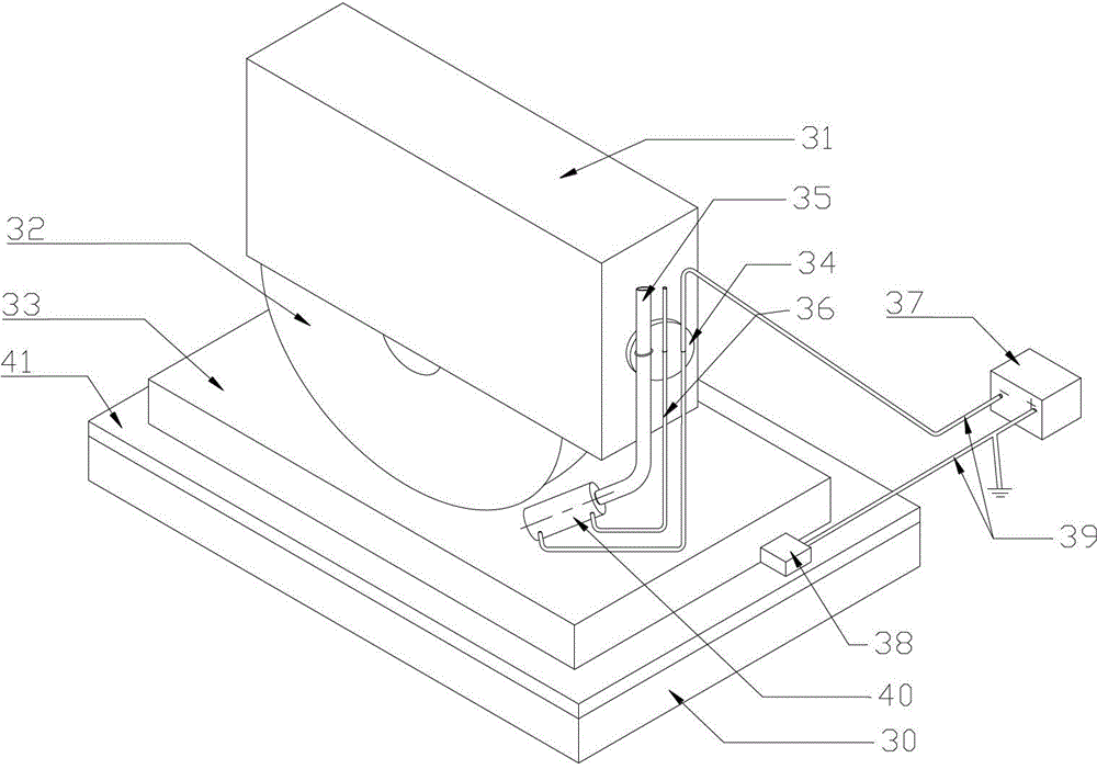 Nano-fluid electrostatic atomization controllable jet micro-lubrication grinding system