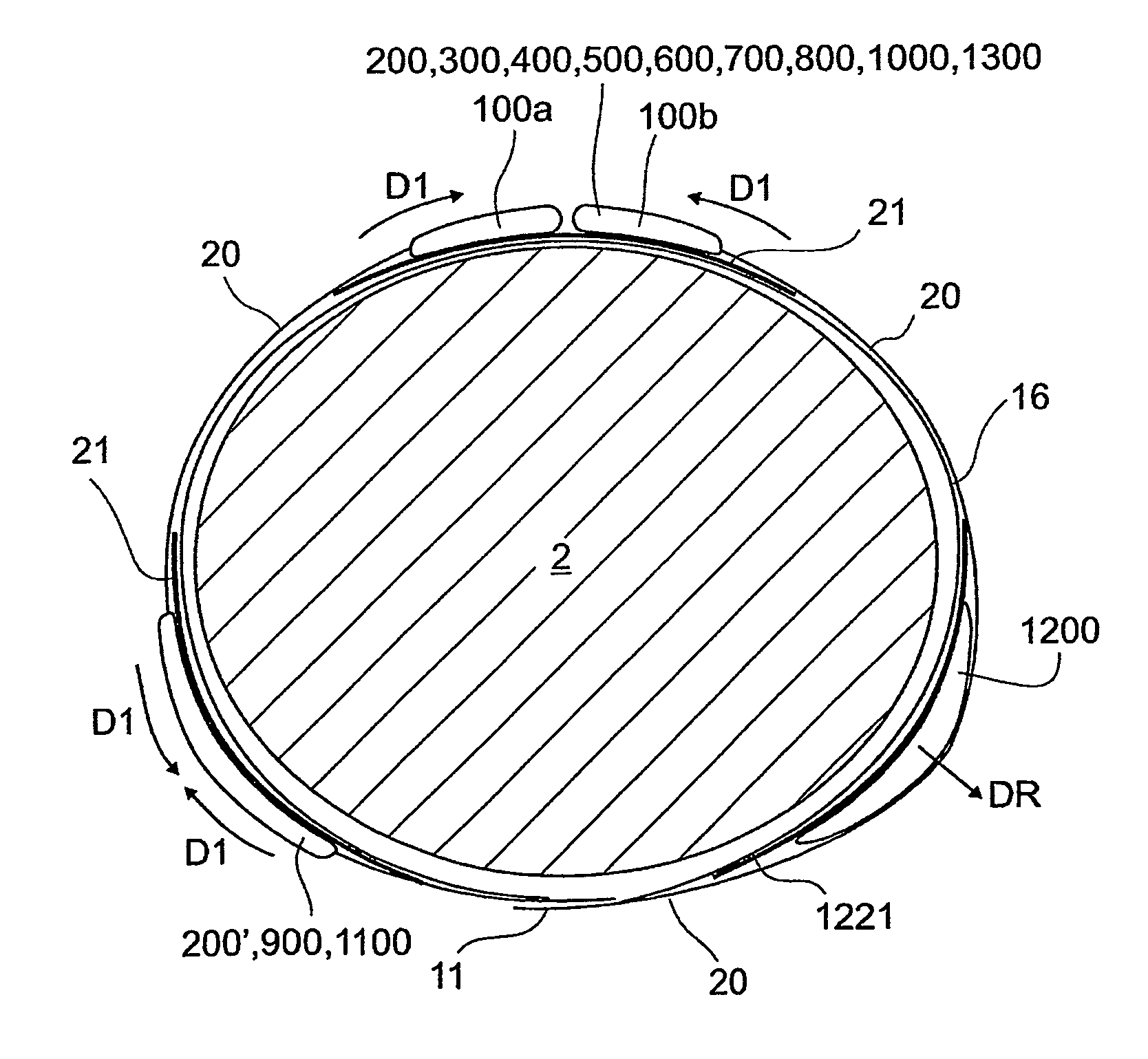 Device, system and method for compression treatment of a body part