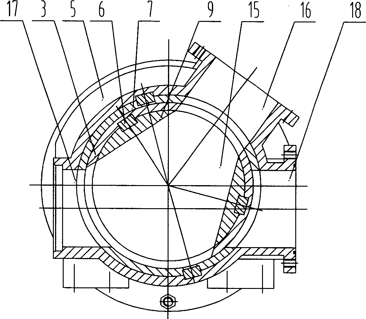 Distributing valve for concrete pump