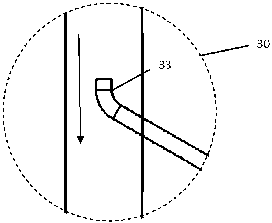 Experimental device for testing performance of microfluid inertia impact filter