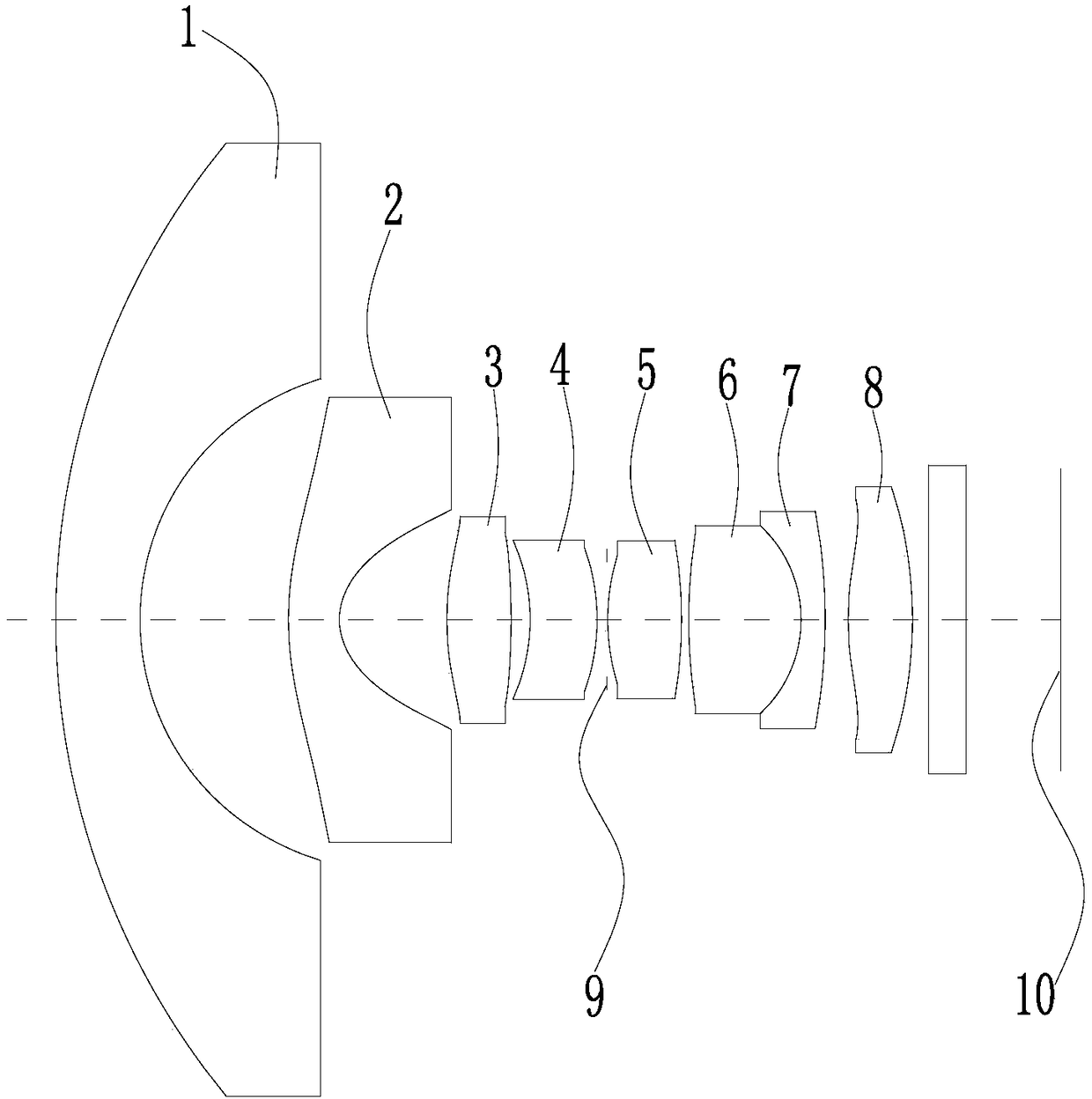 High-pixel ultra-wide angle optical system and camera module applied thereby