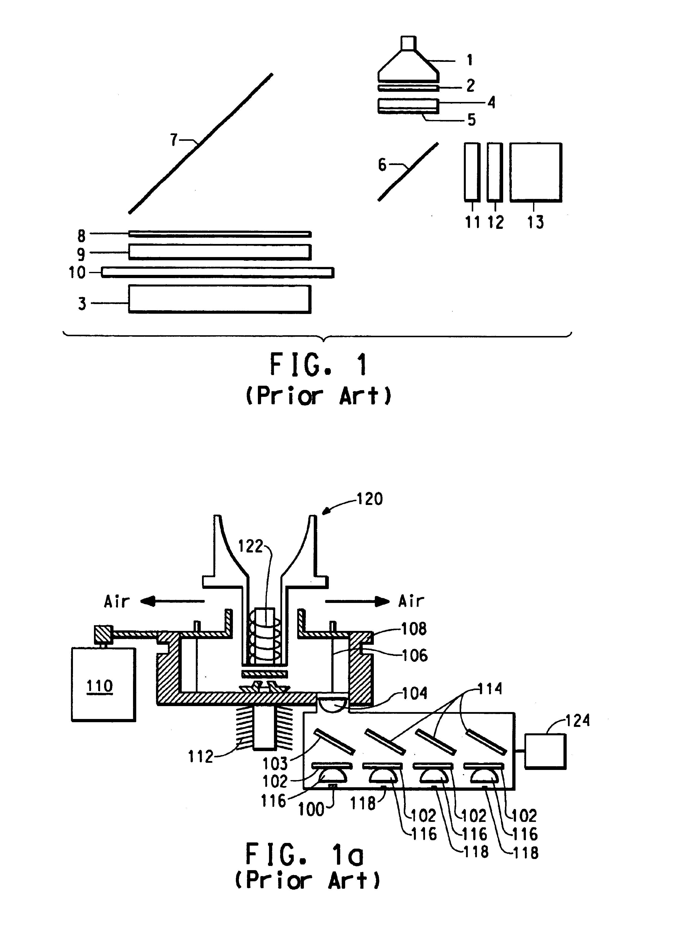 Fluorometer with low heat-generating light source