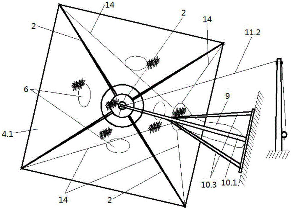 House-type fish trapping fishing gear