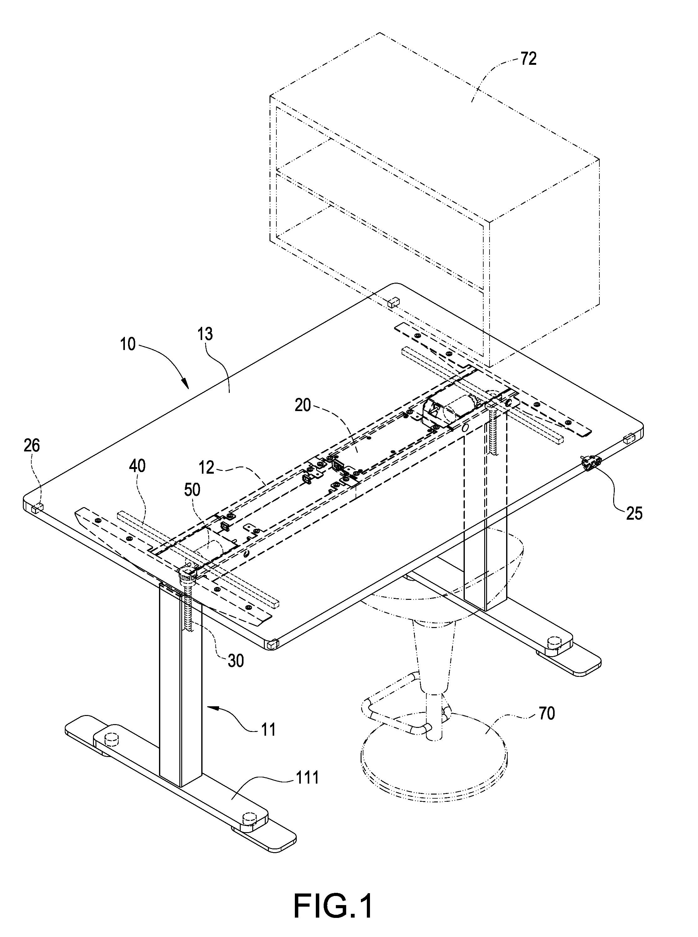 Electrical adjustable table and control method for electrical adjustable table