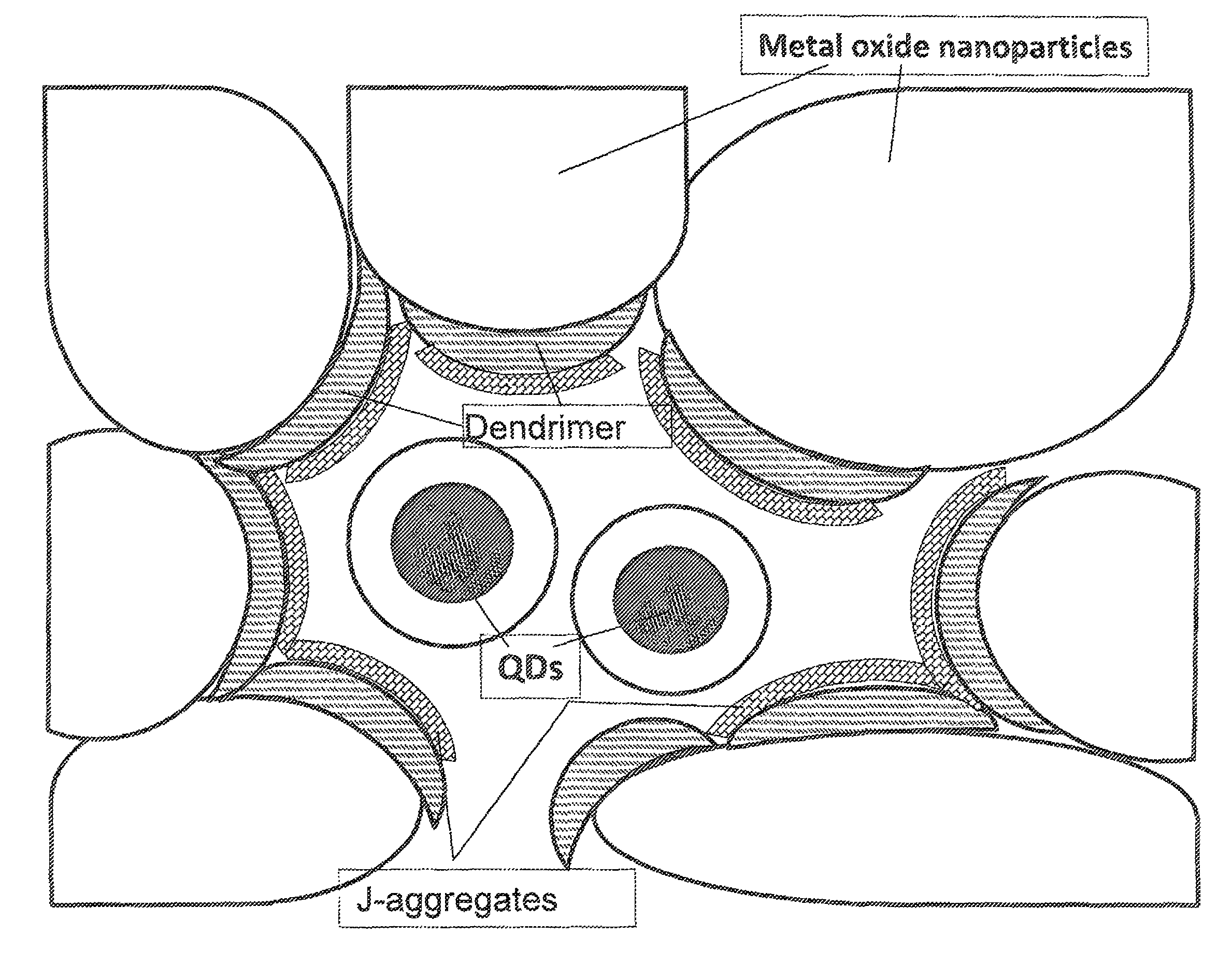 Assembly comprising J-aggregates