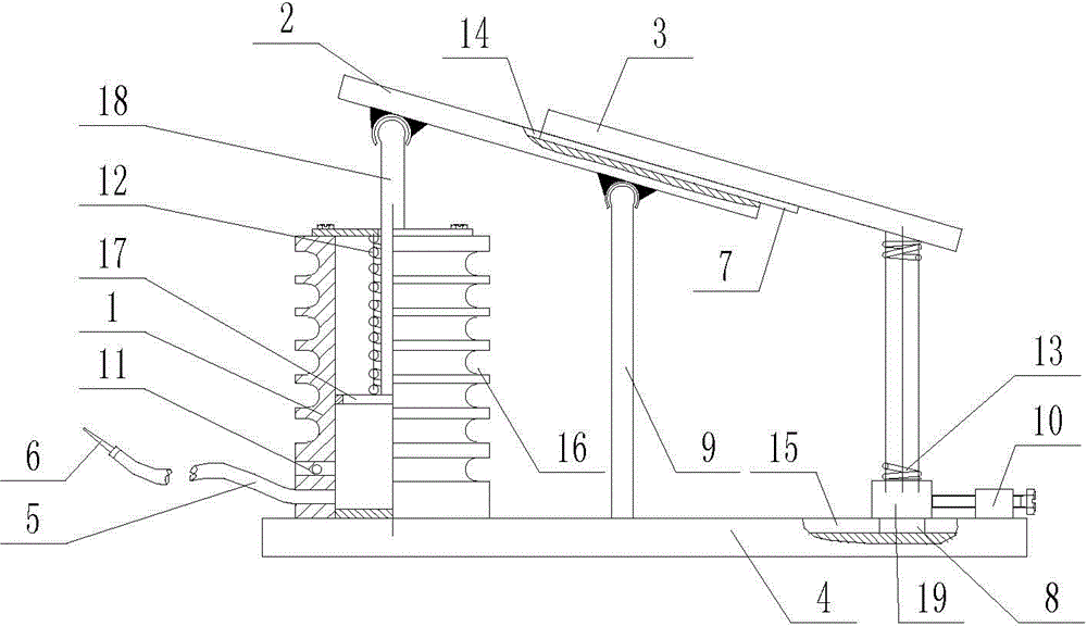 Pedal type inflating device