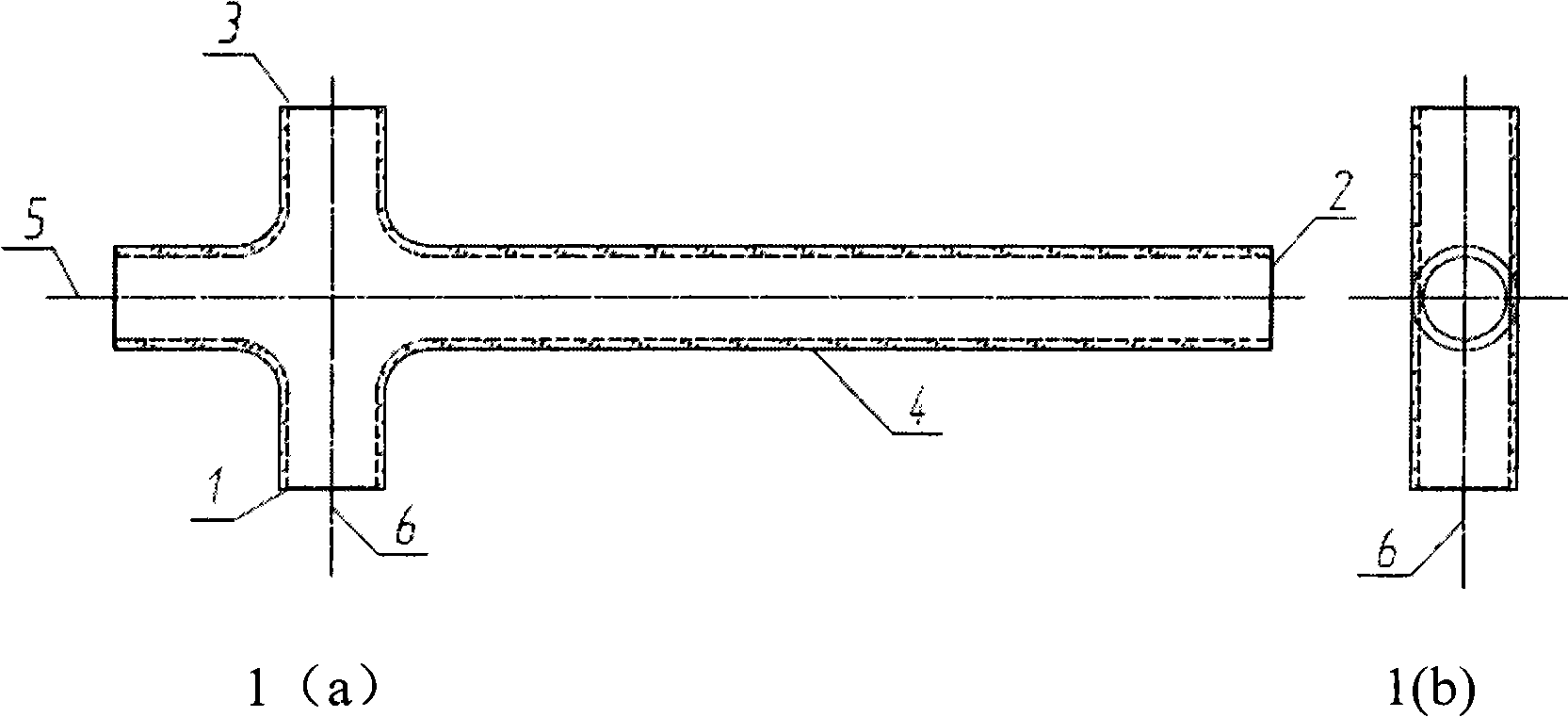 Off-axis air-intaking discharging glass tube for large power gas laser