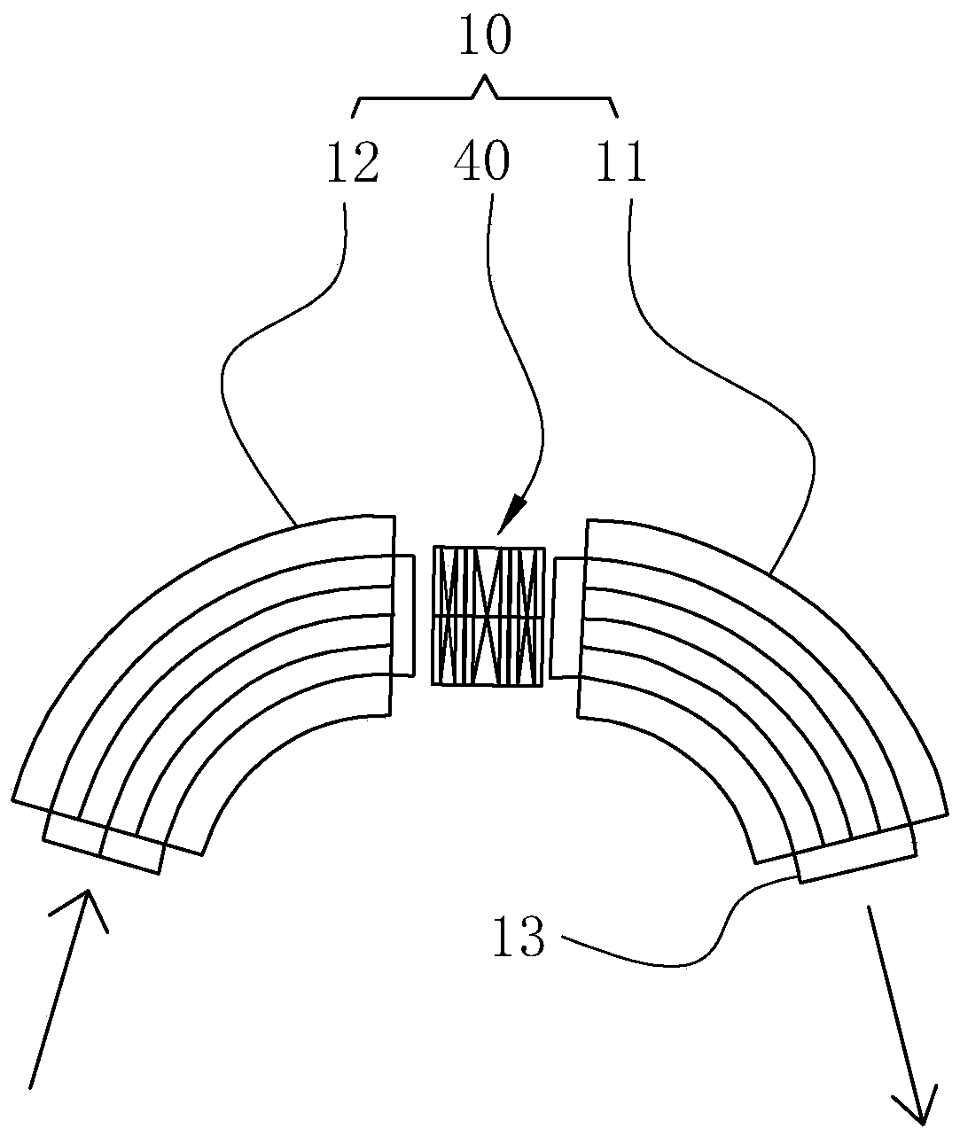 Rotating frame ion beam line layout structure and self-achromatic normal-temperature proton therapy equipment