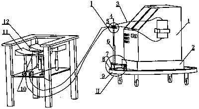 Operation anesthesia system and head fixing support