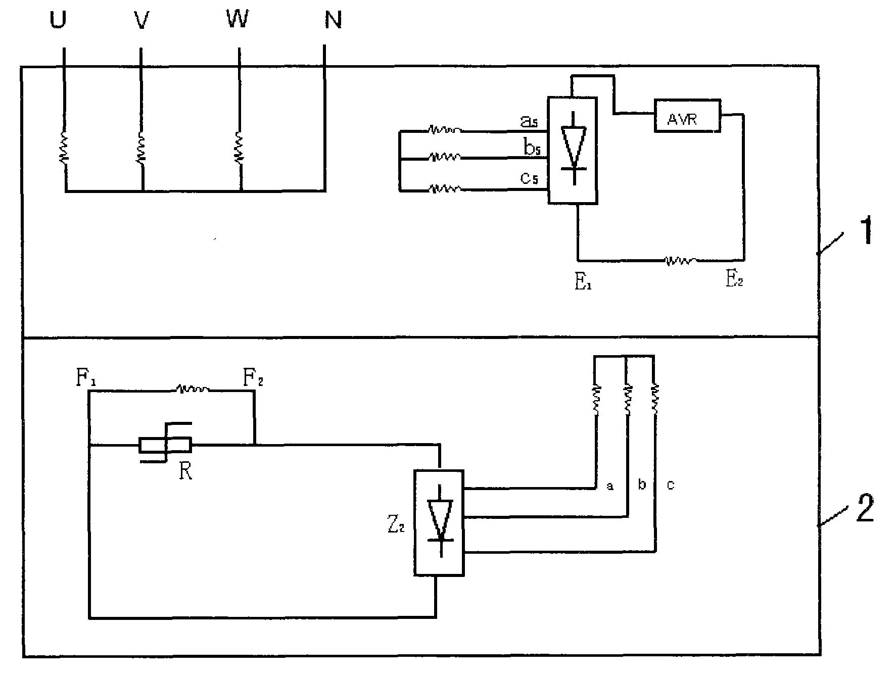 Quintuple harmonic excitation brushless synchronous generator