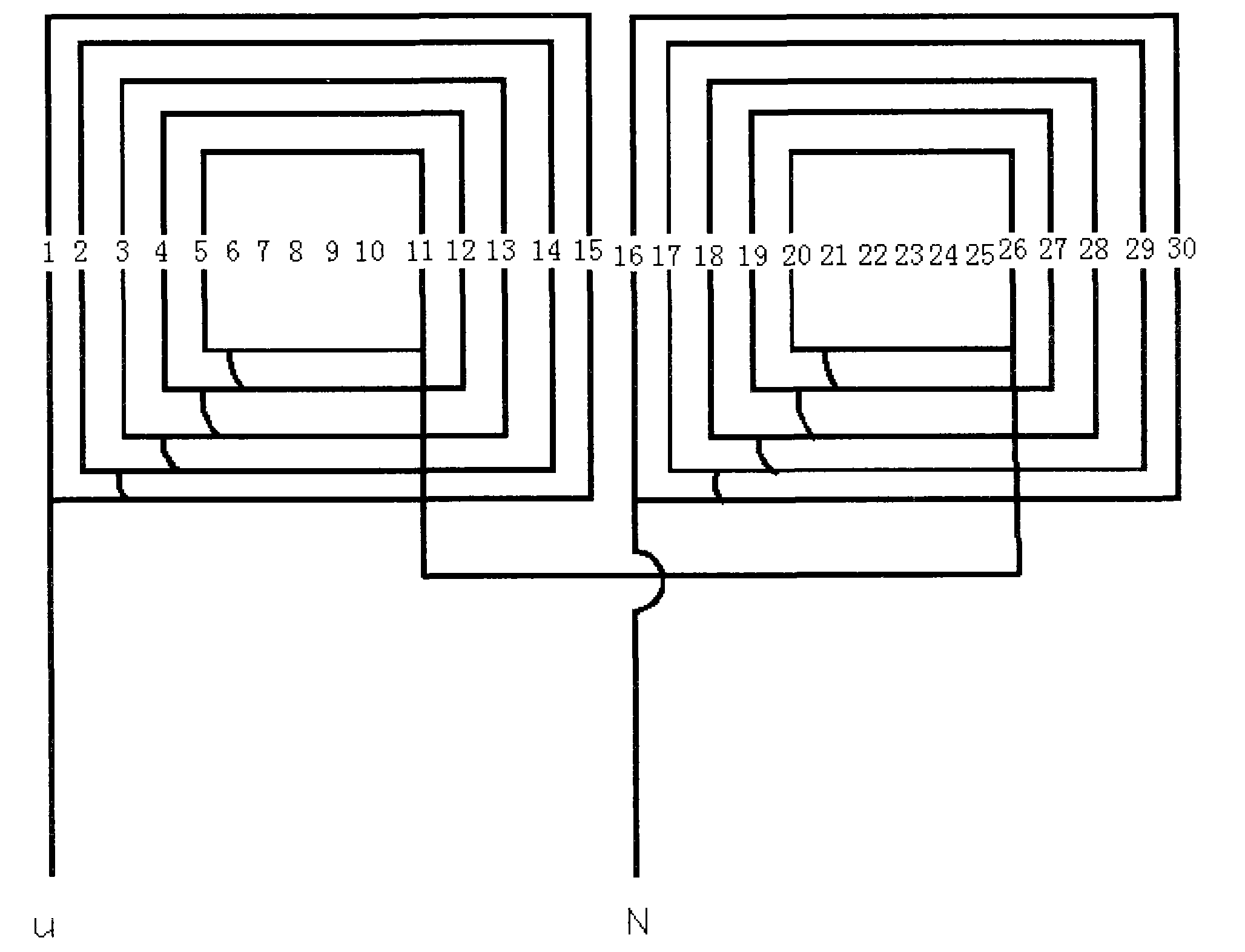 Quintuple harmonic excitation brushless synchronous generator