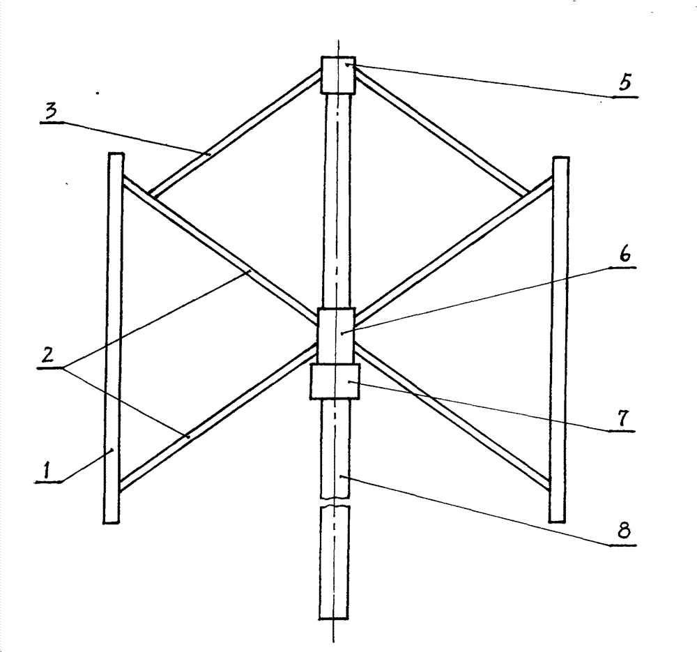 Vertical-axis wind turbine