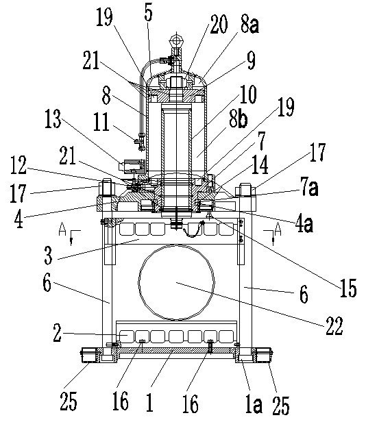 Quick assembly and disassembly type steel pipeline extrusion cut-off device