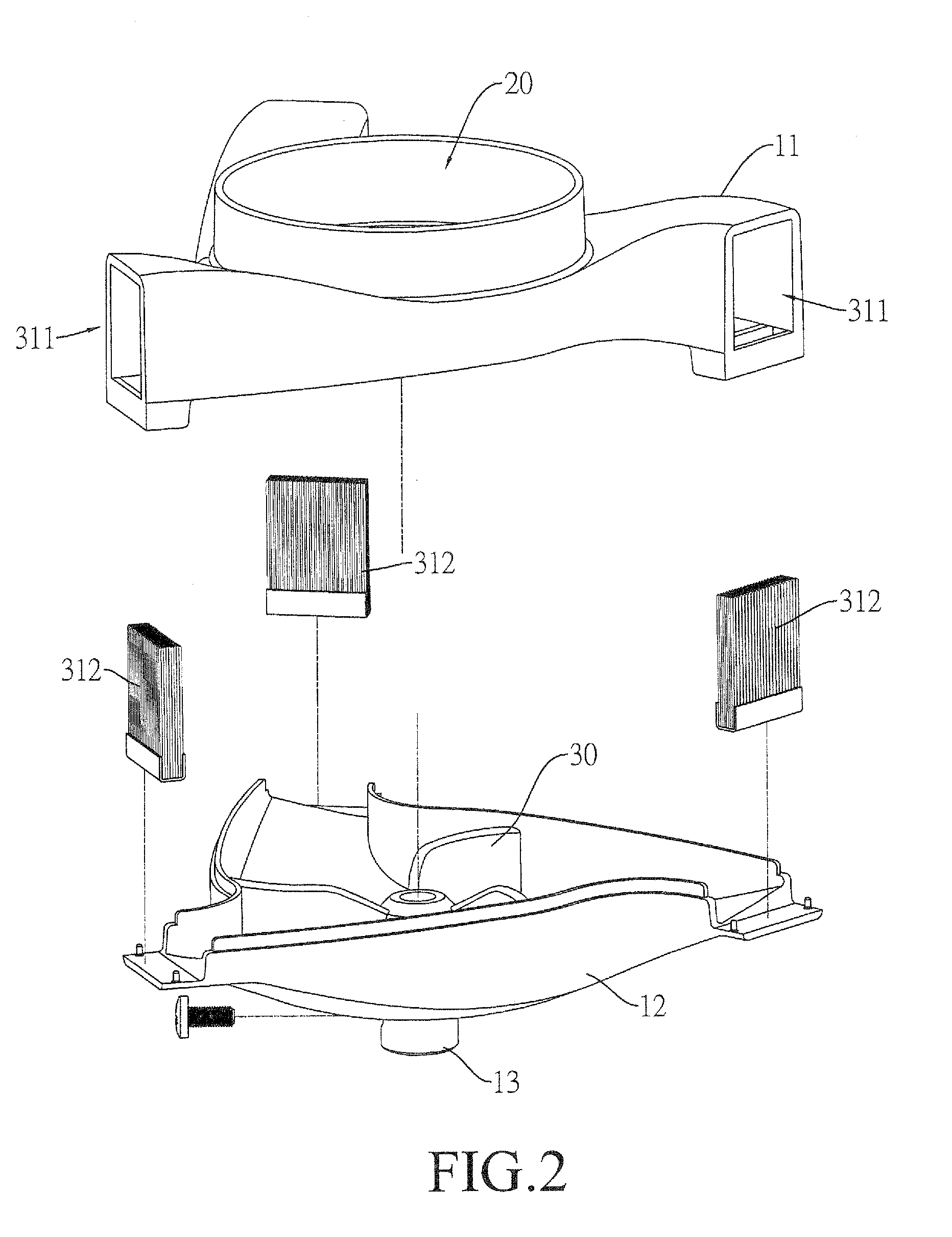 Feed carrier receptacle for use in rotary feed dispensing mechanism