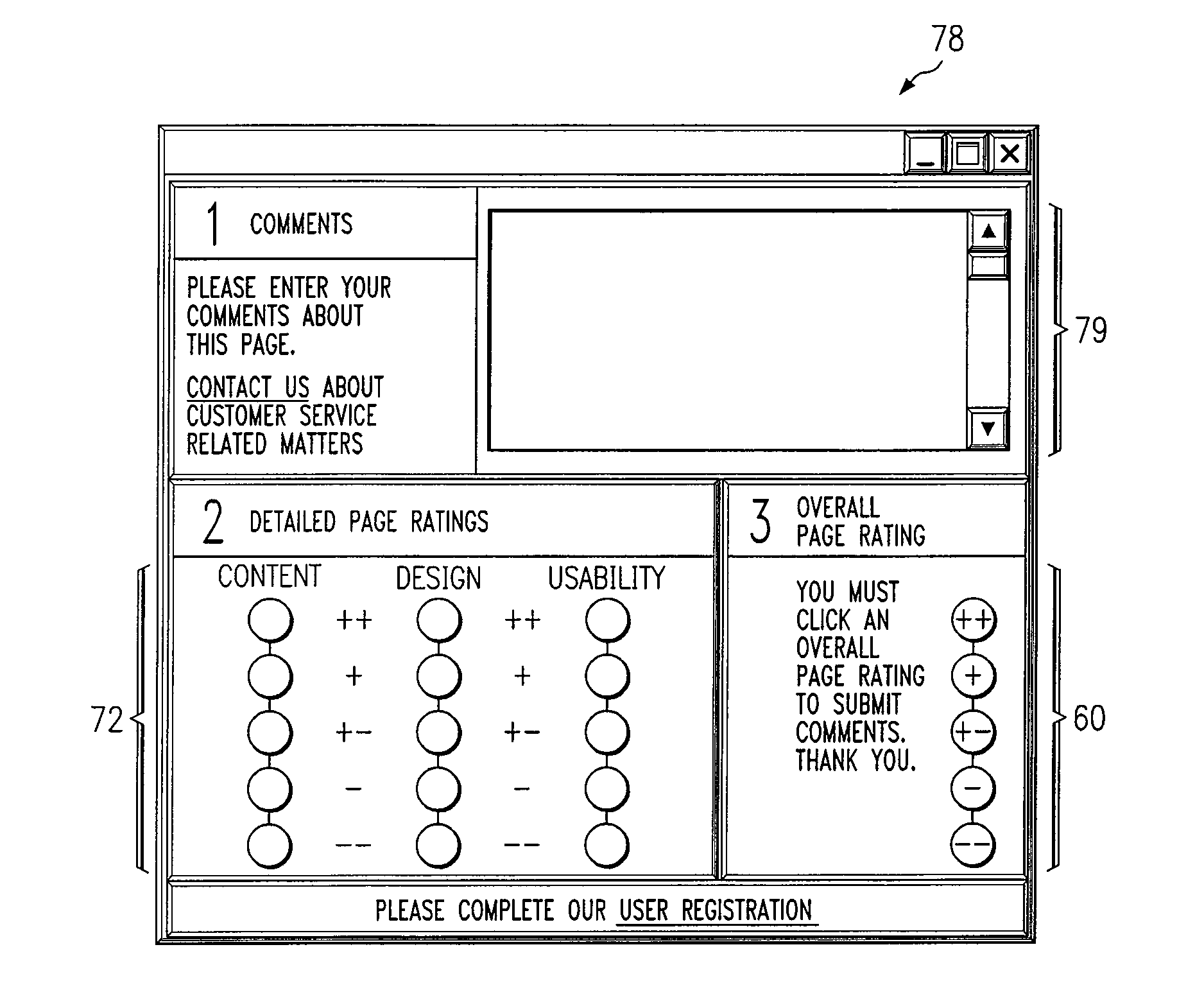 System and method for reporting to a website owner user reactions to particular web pages of a website